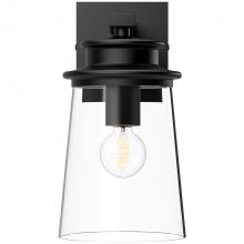 Alora Lighting WV533006MBCL - Quincy 6-in Clear Glass/Matte Black 1 Light Wall/Vanity