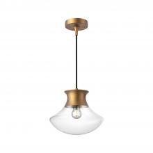 Alora Lighting PD464012AG - Marcel 11-in Aged Gold 1 Light Pendant