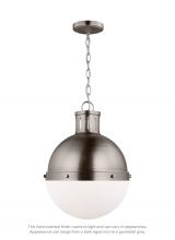 Visual Comfort & Co. Studio Collection 6577101-965 - Hanks transitional 1-light indoor dimmable medium ceiling hanging single pendant light in antique br