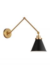 Visual Comfort & Co. Studio Collection CW1151MBKBBS - Wellfleet Double Arm Cone Task Sconce