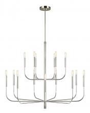 Visual Comfort & Co. Studio Collection EC10015PN - Brianna Large Two-Tier Chandelier