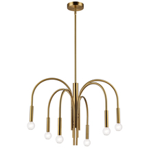 Dainolite CLY-246C-AGB - 6 Light Incandescent Chandelier, Aged Brass