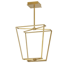 Dainolite CUR-1848C-AGB - 48W Chandelier, Aged Brass with White Silicone Diffuser