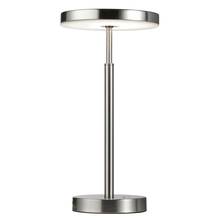 Dainolite FCE-1510LEDT-SN - 10W Table Lamp, Satin Nickel w/ White Acrylic Diffuser