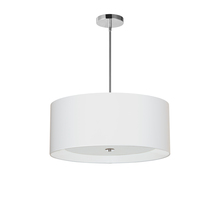 Dainolite HEL-224P-PC-WH - 4 Light Helena Pendant Polished Chrome White with White Diffuser