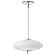 Dainolite MAD-121LEDP-PC - 16W Pendant Polished Chrome with Opal Glass