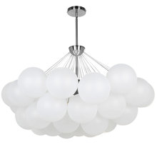 Dainolite MLS-358C-PC-FR - 8 Light Polished Chrome Halogen Chandelier w/ Frosted Glass