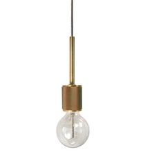 Dainolite RSW-41P-AGB - 1 Light Incandescent Pendant, Aged Brass