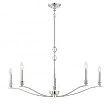 Savoy House Meridian M10086PN - 5-Light Chandelier in Polished Nickel