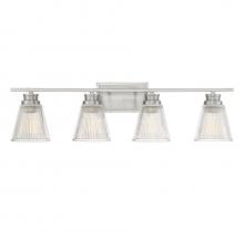 Savoy House Meridian M80042BN - 4-Light Bathroom Vanity Light in Brushed Nickel