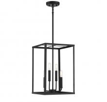 Savoy House Meridian M30008MBK - 4-Light Pendant in Matte Black