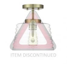 Savoy House Meridian M60014NB - **Discontinued** 1-Light Ceiling Light in Natural Brass