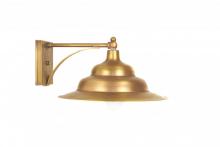 Northeast Lantern 11021-AB-MED - Tiered Barn Wall 13.75" Shade Antique Brass Medium Base Socket