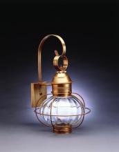 Northeast Lantern 2541-AC-MED-OPT - Caged Onion Wall Antique Copper Medium Base Socket Optic Glass