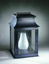 Northeast Lantern 5651-VG-CIM-FST - Pagoda Wall Verdi Gris Medium Base Socket With Chimney Frosted Glass