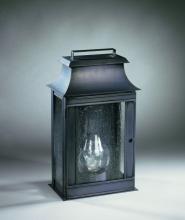 Northeast Lantern 5721-VG-CIM-CSG - Pagoda Wall Verdi Gris Medium Base Socket With Chimney Clear Seedy Glass