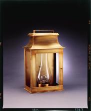 Northeast Lantern 5751-AC-CIM-CLR - Pagoda Wall Antique Copper Medium Base Socket With Chimney Clear Glass