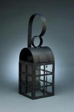 Northeast Lantern 6131-VG-MED-CSG-NS - Culvert Top H-Bars Wall Verdi Gris Medium Base Socket Clear Seedy Glass No Scroll