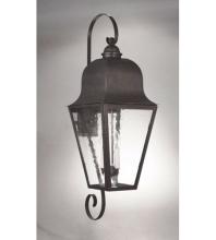 Northeast Lantern 6428-VG-LT3-CLR - Bracket Wall Fixture  Top & Bottom Scroll Verdi Gris Finish  3 Candelabra Sockets  Clear G