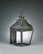 Northeast Lantern 7631-VG-MED-CSG - Curved Top Wall Verdi Gris Medium Base Socket Clear Seedy Glass