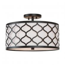 Austin Allen & Co. 9D305A - 3-Light Drum Semi-Flush Mount