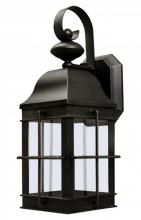 Wave Lighting 241VC-BK - NEW TOWN WALL LANTERN