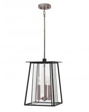 Hinkley 2102BK-LL - Hinkley Lighting Walker Series 2102BK-LL Exterior Hanging Lantern (Incandescent or LED)