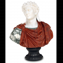 Currey 1200-0663 - Cristos Marble Bust Sculpture